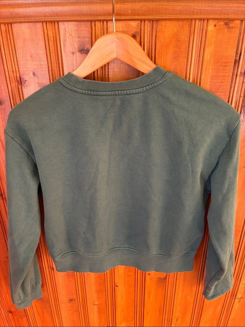 GAP Dark Green Cropped Logo Sweatshirt